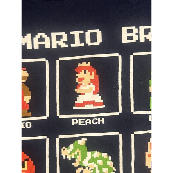Super Mario Bros T-Shirt Tee Mens Nintendo Luigi Peach Toad Characters 8 Bit 3X - Picture 5 of 14